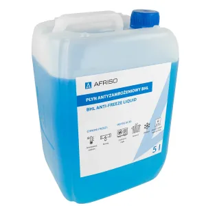 AFRISO BHL PŁYN NISKOKRZEPNĄCY NA BAZIE GLIKOLU PROPYLENOWEGO KONCENTRAT 5 L  (atest higieniczny) 