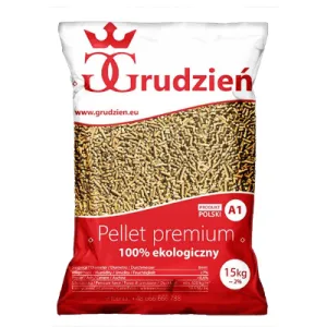 GRUDZIEŃ PREMIUM PELLET 6 MM OPAKOWANIE 15 KG A1