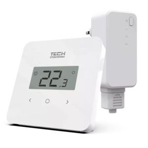 TECH BEZPRZEWODOWY REGULATOR POKOJOWY DWUSTANOWY BIAŁY Z POMIAREM WILGOTNOŚCI T-2.2 (DAWNIEJ ST-294 PLUS V2)