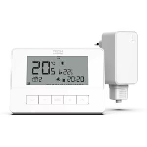  TECH BEZPRZEWODOWY REGULATOR POKOJOWY DWUSTANOWY NATYNKOWY BIAŁY T-4.2 