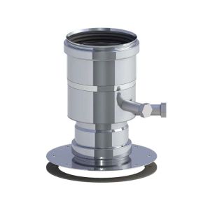 TERMET ADAPTER SPALINOWY NIEZALEŻNY (Z KRÓĆCEM POMIAROWYM) DO PODGRZEWACZY TURBO Ø 80 MM