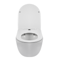 BALNEO LUNA MISKA PODWIESZANA WC RIMLESS BEZ KOŁNIERZA Z DESKĄ WOLNOOPADAJĄCĄ Z DUROPLASTU - BIAŁA