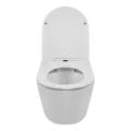 BALNEO LUXA MISKA PODWIESZANA WC RIMLESS BEZ KOŁNIERZA Z DESKĄ WOLNOOPADAJĄCĄ Z DUROPLASTU - BIAŁA