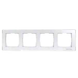 TECH SINUM SZKLANA RAMKA POCZWÓRNA BIAŁA 4 X 55 X 55 MM FG-04