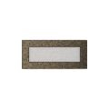 KRATKI KRATKA KOMINKOWA PROSTOKĄTNA CZARNO-ZŁOTA 110X240 MM