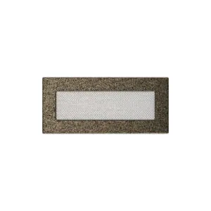 KRATKI KRATKA KOMINKOWA PROSTOKĄTNA CZARNO-ZŁOTA 110X240 MM