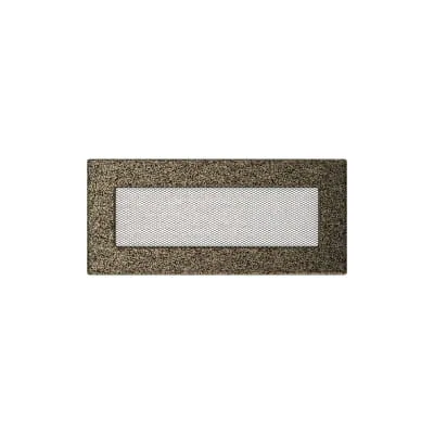 KRATKI KRATKA KOMINKOWA PROSTOKĄTNA CZARNO-ZŁOTA 110X240 MM