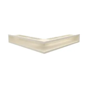 KRATKI KRATKA KOMINKOWA LUFT SF NAROŻNA PRAWA KREMOWA 547X766X90 MM