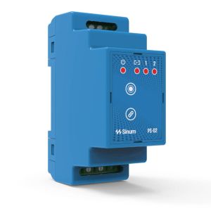 TECH SINUM PRZEKAŹNIK NA SZYNĘ DIN PS-02 (KOMUNIKACJA BEZPRZEWODOWA, 2 OBWODY)