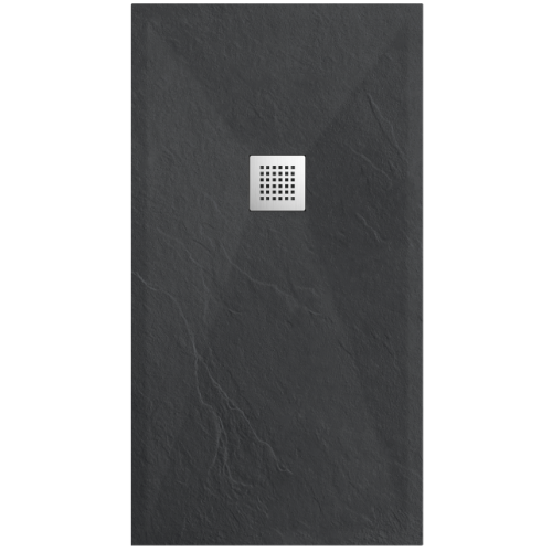 BALNEO BRODZIK STONE TRAY 100X80X2,5cm CIEMNOSZARY KOMPOZYTOWY