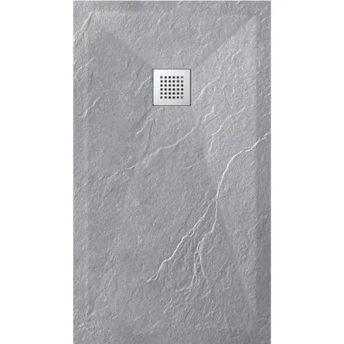 BALNEO BRODZIK STONE TRAY 100X80X2,5cm JASNOSZARY KOMPOZYTOWY