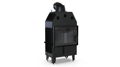 DEFRO HOME WKŁAD KOMINKOWY STALOWY INTRA SM MINI 10kW CZARNA CERAMIKA