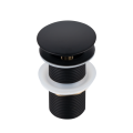 BALNEO KOREK UMYWALKOWY MOSIĘŻNY KLIK KLAK "A" BEZ PRZELEWU, KOLOR CZARNY