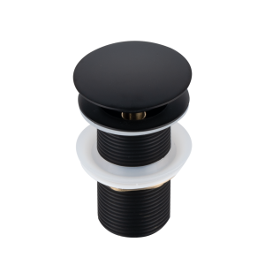 BALNEO KOREK UMYWALKOWY MOSIĘŻNY KLIK KLAK "A" BEZ PRZELEWU, KOLOR CZARNY