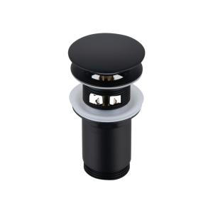 BALNEO KOREK UMYWALKOWY MOSIĘŻNY KLIK KLAK "C" Z PRZELEWEM, KOLOR CZARNY 