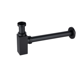 BALNEO SYFON UMYWALKOWY MOSIĘŻNY KWADRATOWY CZARNY