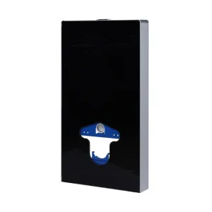 BALNEO FIX-FRAME GLASS MILKY STELAŻ NATYNKOWY DO WC  ZE SZKŁA HARTOWANEGO, KOLOR CZARNY