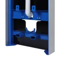 BALNEO FIX-FRAME GLASS MILKY STELAŻ NATYNKOWY DO WC ZE SZKŁA HARTOWANEGO, KOLOR CZARNY