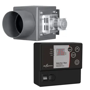 MPM WENTYLATOR WYCIĄGOWY 60 W Z ELEKTRONICZNYM MIARKOWNIKIEM CIĄGU UNISTER DUO