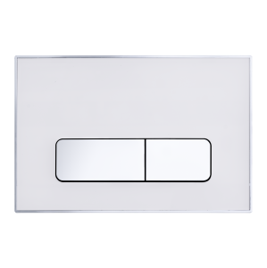 BALNEO IXO PRZYCISK SPŁUKUJĄCY DO WC Z ABS, KOLOR BIAŁY AKRYLOWY