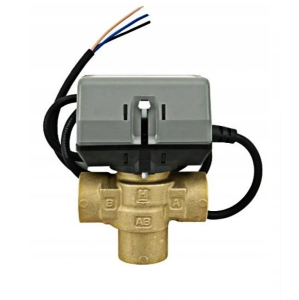 HONEWELL ZAWÓR 3-DROGOWY PRZEŁĄCZAJĄCY C.O/C.W.U Z SIŁOWNIKIEM 1"  VCZMP6000/U+VC6013ZZ00/U