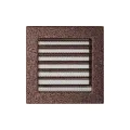 KRATKI KRATKA KOMINKOWA PROSTOKĄTNA MIEDZIANA Z ŻALUZJĄ 170X170 MM