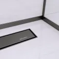 BALNEO LISTWA SPADKOWA PRYSZNICOWA LEWA 120CM CZARNA