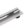 BALNEO ODPŁYW LINIOWY SLIM & LOW PROLINE MIRROR SILVER CHROM LUSTRZANY