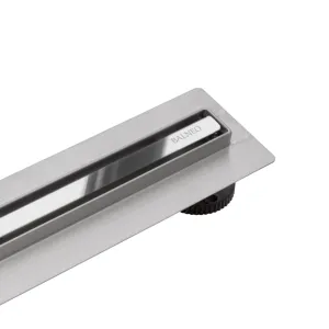 BALNEO ODPŁYW LINIOWY SLIM & LOW PROLINE MIRROR SILVER CHROM LUSTRZANY