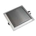 BALNEO SQ-DRAIN ODPŁYW KWADRATOWY 15X15CM DWUSTRONNY ZE STALI NIERDZEWNEJ SZCZOTKOWANEJ