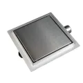 BALNEO SQ-DRAIN ODPŁYW KWADRATOWY 15X15CM DWUSTRONNY ZE STALI NIERDZEWNEJ SZCZOTKOWANEJ