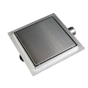 BALNEO SQ-DRAIN ODPŁYW KWADRATOWY 15X15CM DWUSTRONNY ZE STALI NIERDZEWNEJ SZCZOTKOWANEJ 