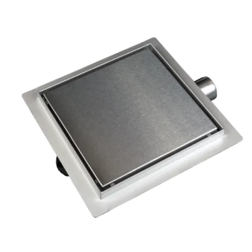 BALNEO SQ-DRAIN ODPŁYW KWADRATOWY 15X15CM DWUSTRONNY ZE STALI NIERDZEWNEJ SZCZOTKOWANEJ