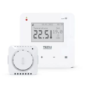 TECH PRZEWODOWY REGULATOR POKOJOWY DWUSTANOWY T-5Z WIFI (MONTAŻ PODTYNKOWY)