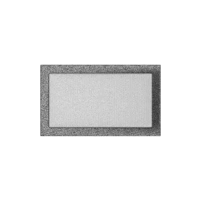 KRATKI KRATKA KOMINKOWA PROSTOKĄTNA CZARNO-SREBRNA 220X370 MM