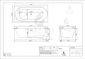 BALNEO WANNA WOLNOSTOJĄCA NAROŻNA LEWA AVOLA BIAŁA 170X80CM AKRYLOWA Z RAMĄ ZE STALI NIERDZEWNEJ I 6 NÓŻKAMI STABILIZUJĄCYMI