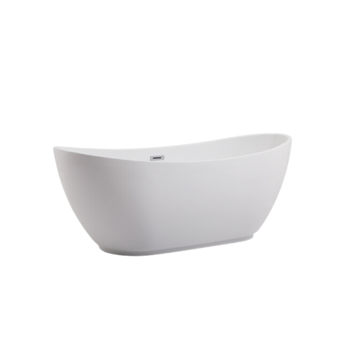 BALNEO WANNA WOLNOSTOJĄCA PARMA BIAŁA 170X72CM AKRYLOWA Z RAMĄ ZE STALI NIERDZEWNEJ I 6 NÓŻKAMI STABILIZUJĄCYMI