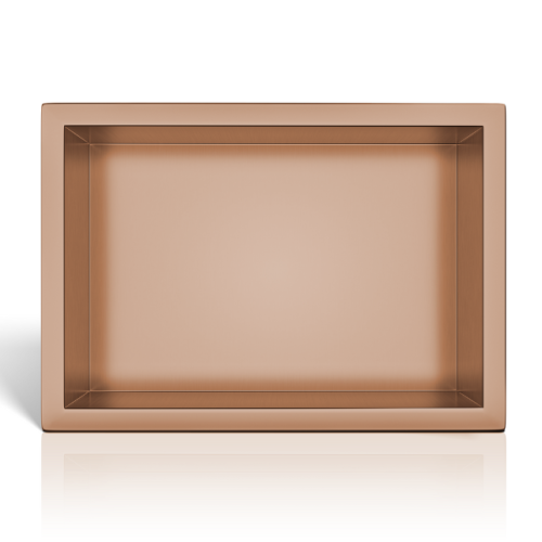 BALNEO WALL-BOX ONE COPPER PÓLKA WNĘKOWA ZE STALI NIERDZEWNEJ 30X20X10XCM