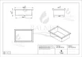 BALNEO WALL-BOX ONE BLACK PÓLKA WNĘKOWA ZE STALI NIERDZEWNEJ 30X20X10XCM