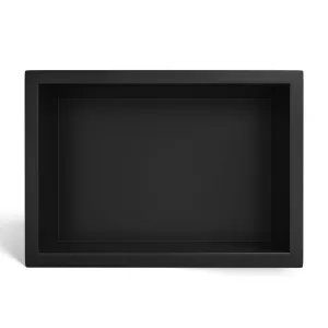 BALNEO WALL-BOX ONE BLACK PÓŁKA WNĘKOWA ZE STALI NIERDZEWNEJ 30X20X10XCM