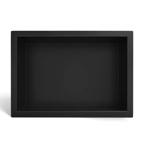 BALNEO WALL-BOX ONE BLACK PÓLKA WNĘKOWA ZE STALI NIERDZEWNEJ 30X20X10XCM