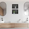 BALNEO WALL-BOX ONE BLACK PÓLKA WNĘKOWA ZE STALI NIERDZEWNEJ 30X20X10XCM