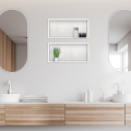 BALNEO WALL-BOX ONE WHITE PÓLKA WNĘKOWA ZE STALI NIERDZEWNEJ 30X20X10XCM