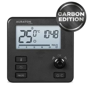 AURATON REGULATOR POKOJOWY TYGODNIOWY PRZEWODOWY LIBRA - CARBON EDITION