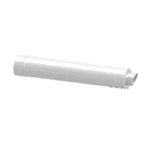 TERMET ZAKOŃCZENIE POZIOME BIAŁE PP/STAL 85 CM Ø60/Ø100 MM T 9000 04 01 31