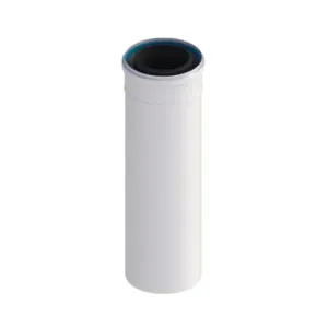 TERMET RURA BIAŁA PP/STAL 50 CM Ø60/Ø100 MM T 9000 04 01 04