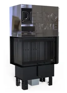 DEFRO HOME WKŁAD KOMINKOWY STALOWY INTRA S BOCZNY LEWY CERAMITON ( BL ) GILOTYNA 10kW MINI