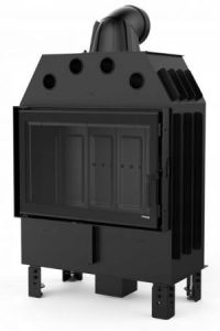 DEFRO HOME WKŁAD KOMINKOWY STALOWY INTRA M 13kW CZARNY CERAMITON