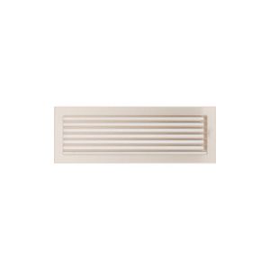 KRATKI KRATKA KOMINKOWA PROSTOKĄTNA KREMOWA Z ŻALUZJĄ 170X490 MM