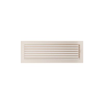 KRATKI KRATKA KOMINKOWA PROSTOKĄTNA KREMOWA Z ŻALUZJĄ 170X490 MM
